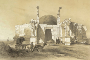 सोमनाथ मंदिर को मस्जिद में बदले जाने की घटना पर आधारित स्केच | A sketch depicting the incident of conversion of Somnath Temple into a Mosque